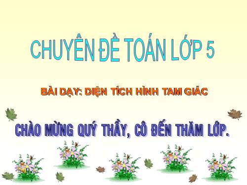 Diện tích hình tam giác