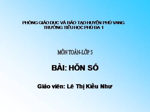 Hỗn số