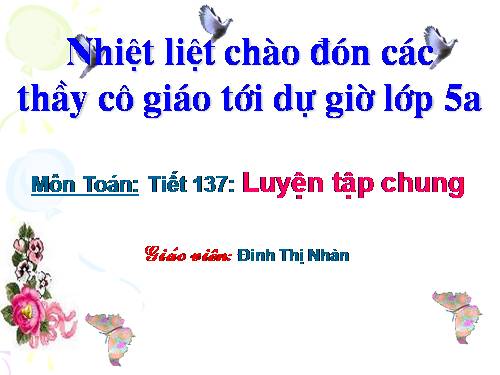 Các Bài giảng khác thuộc Chương trình Toán 5