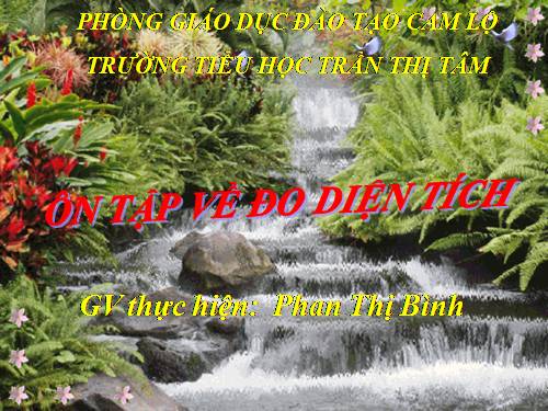 Ôn tập về đo diện tích