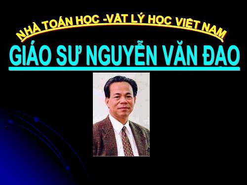 GS Nguyễn Văn Đạo