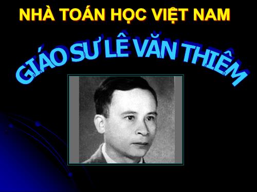 GS Lê Văn Thiêm