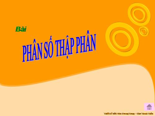 Phân số thập phân