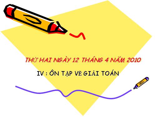 Ôn tập về giải toán