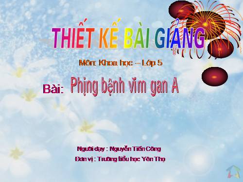 phòng bệnh viêm gan A