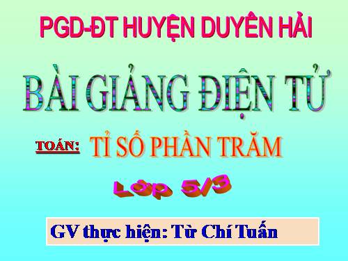 Tỉ số phần trăm