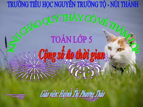 Cộng số đo thời gian