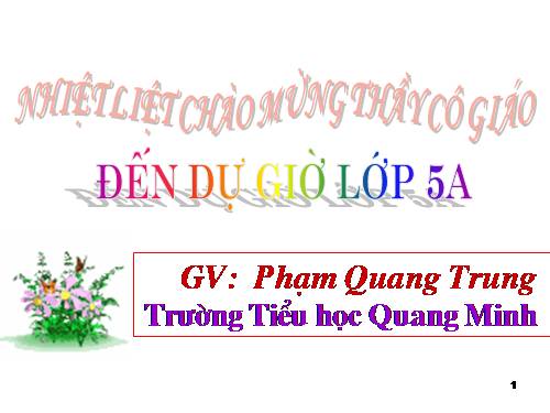 Các Bài giảng khác thuộc Chương trình Toán 5