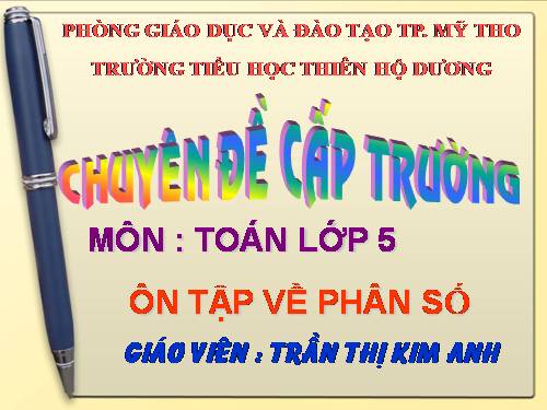 Ôn tập về phân số