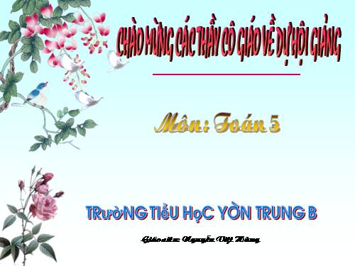 Giải toán về tỉ số phần trăm (tiếp theo)