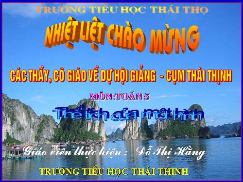 Thể tích của một hình