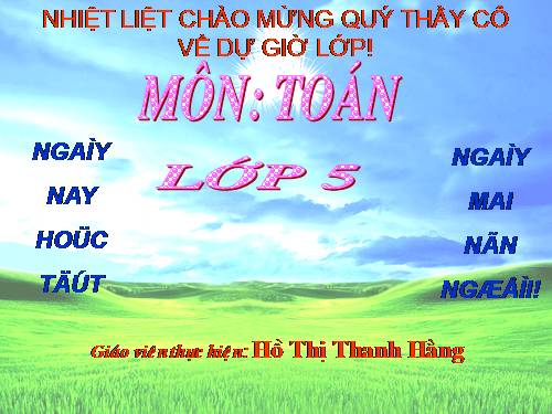 Hình hộp chữ nhật. Hình lập phương