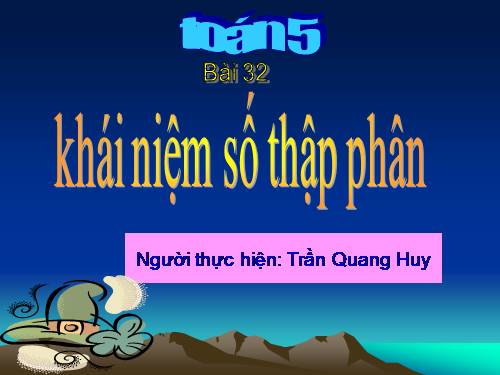 Khái niệm số thập phân