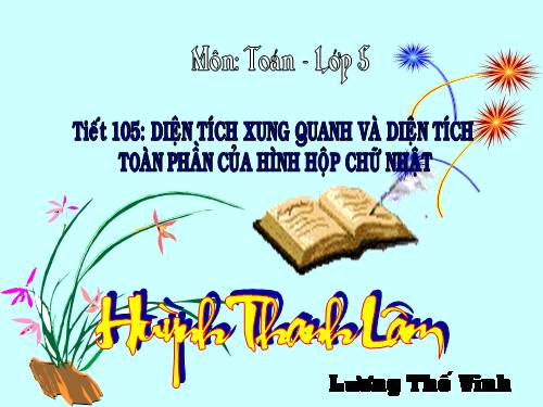 Diện tích xung quanh và diện tích toàn phần của hình hộp chữ nhật