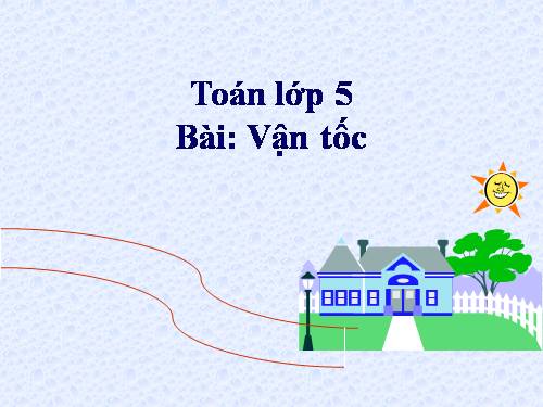 Vận tốc