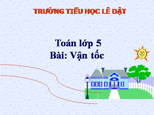 Vận tốc