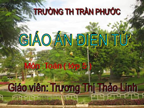 Chia một số tự nhiên cho một số tự nhiên mà thương tìm được là một số thập phân