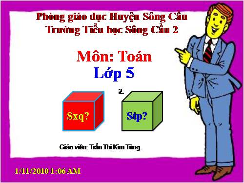 Các Bài giảng khác thuộc Chương trình Toán 5