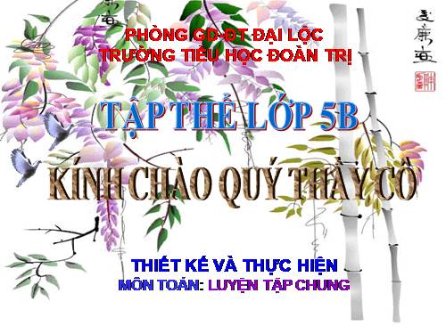 Các Bài giảng khác thuộc Chương trình Toán 5