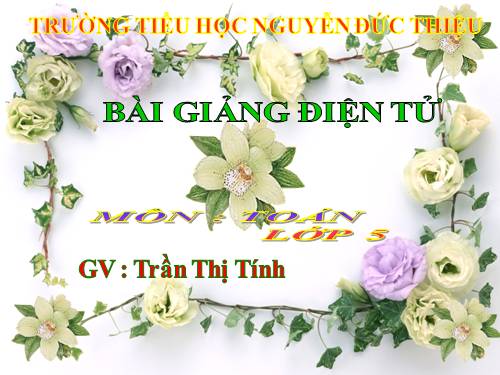 Ôn tập về tính chu vi, diện tích một số hình