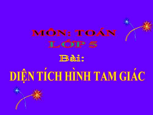 Diện tích hình tam giác