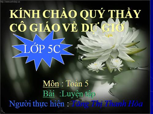 Các Bài giảng khác thuộc Chương trình Toán 5