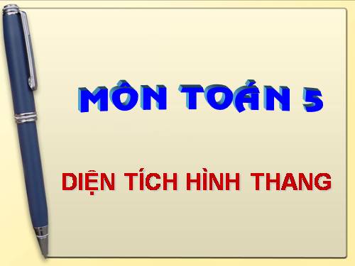 Diện tích hình thang