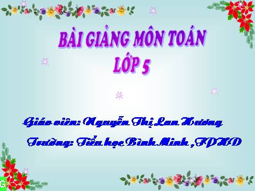 Chia một số tự nhiên cho một số tự nhiên mà thương tìm được là một số thập phân