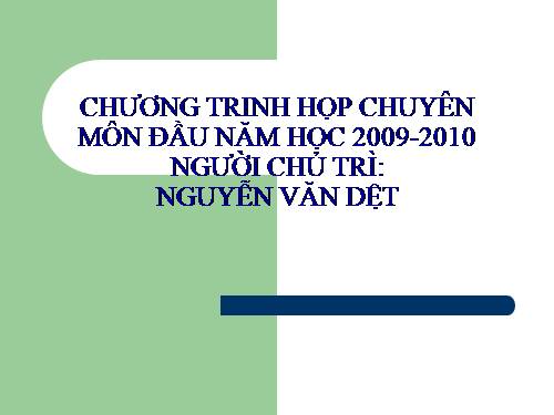 Một số chỉ đạo chuyên mônnăm học