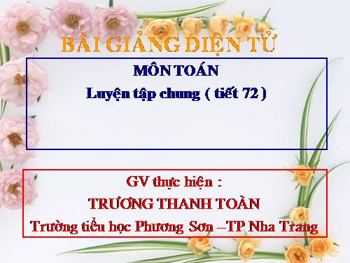 Các Bài giảng khác thuộc Chương trình Toán 5