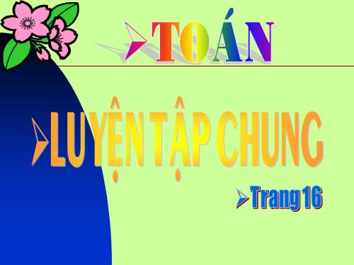 Các Bài giảng khác thuộc Chương trình Toán 5