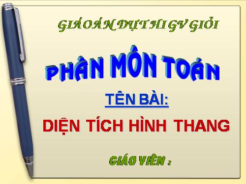 Diện tích hình thang