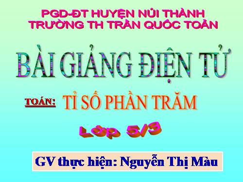 Tỉ số phần trăm