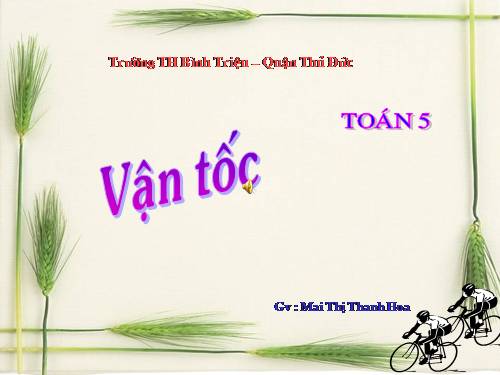 Vận tốc