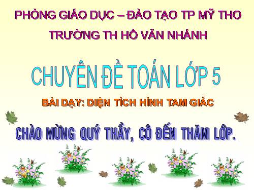 Diện tích hình tam giác