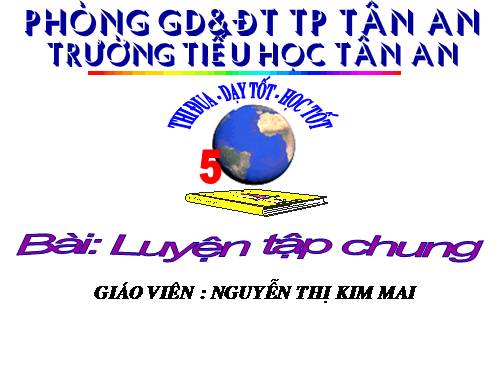 Các Bài giảng khác thuộc Chương trình Toán 5