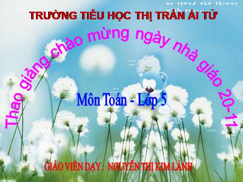 Nhân một số thập phân với một số tự nhiên