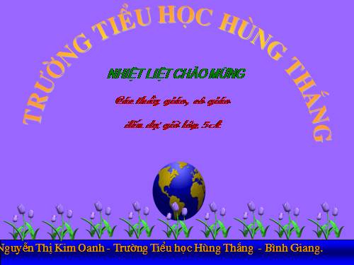 Các Bài giảng khác thuộc Chương trình Toán 5