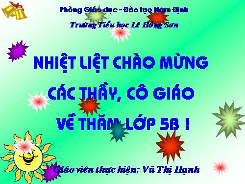 Nhân một số thập phân với một số thập phân