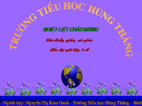 Các Bài giảng khác thuộc Chương trình Toán 5