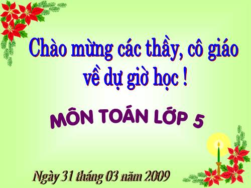 Các Bài giảng khác thuộc Chương trình Toán 5