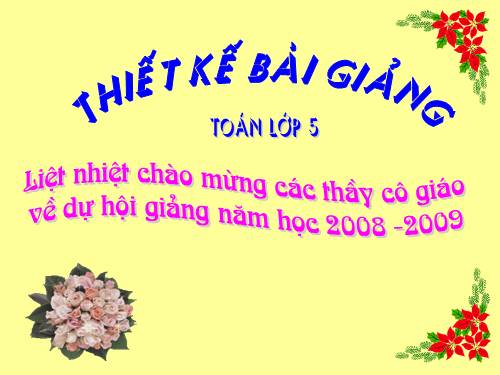 Các Bài giảng khác thuộc Chương trình Toán 5