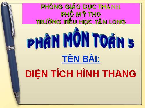 Diện tích hình thang