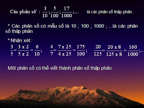 Phân số thập phân