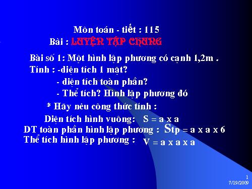 Các Bài giảng khác thuộc Chương trình Toán 5