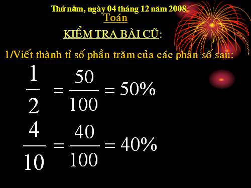 Giải toán về tỉ số phần trăm