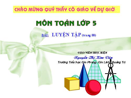 Toán 5: Luyện tập (trang 88)