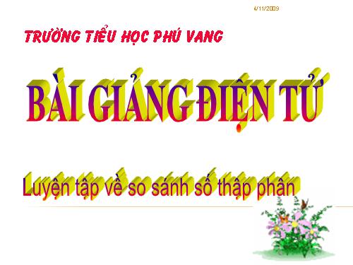 Ôn tập về số thập phân