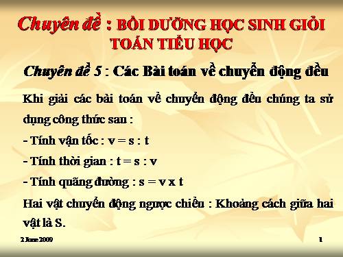 CĐ Toán chuyen dong