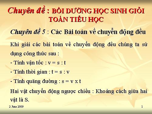 Chuyen de BDHSG Tieu học